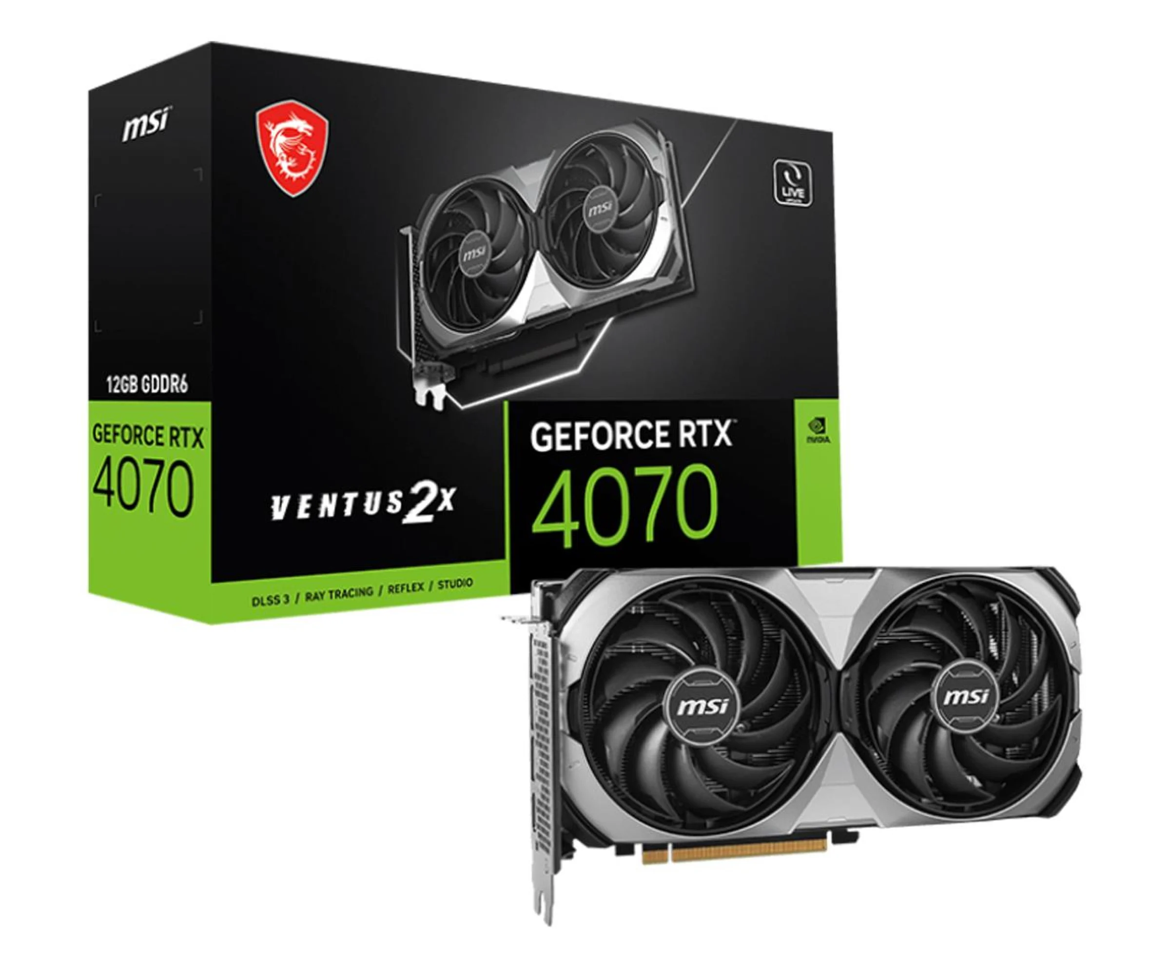 MSI GeForce RTX 4070 VENTUS 2X OC 12GB GDDR6X